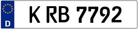 Trailer License Plate
